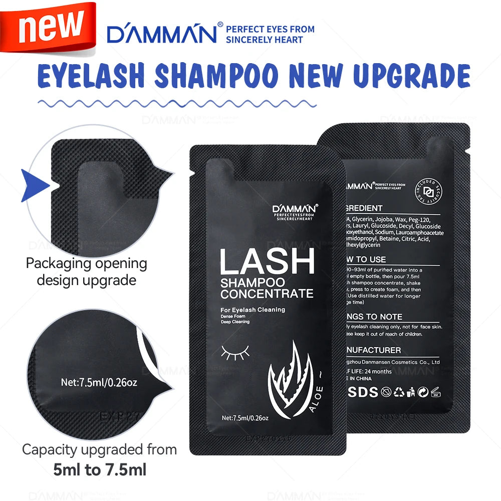 Lash Shampoo Concentrate Lashes Clean For Eyelash Extension Super Concentrate Mousse Non-irritation Cleanser For Salon &Home Use