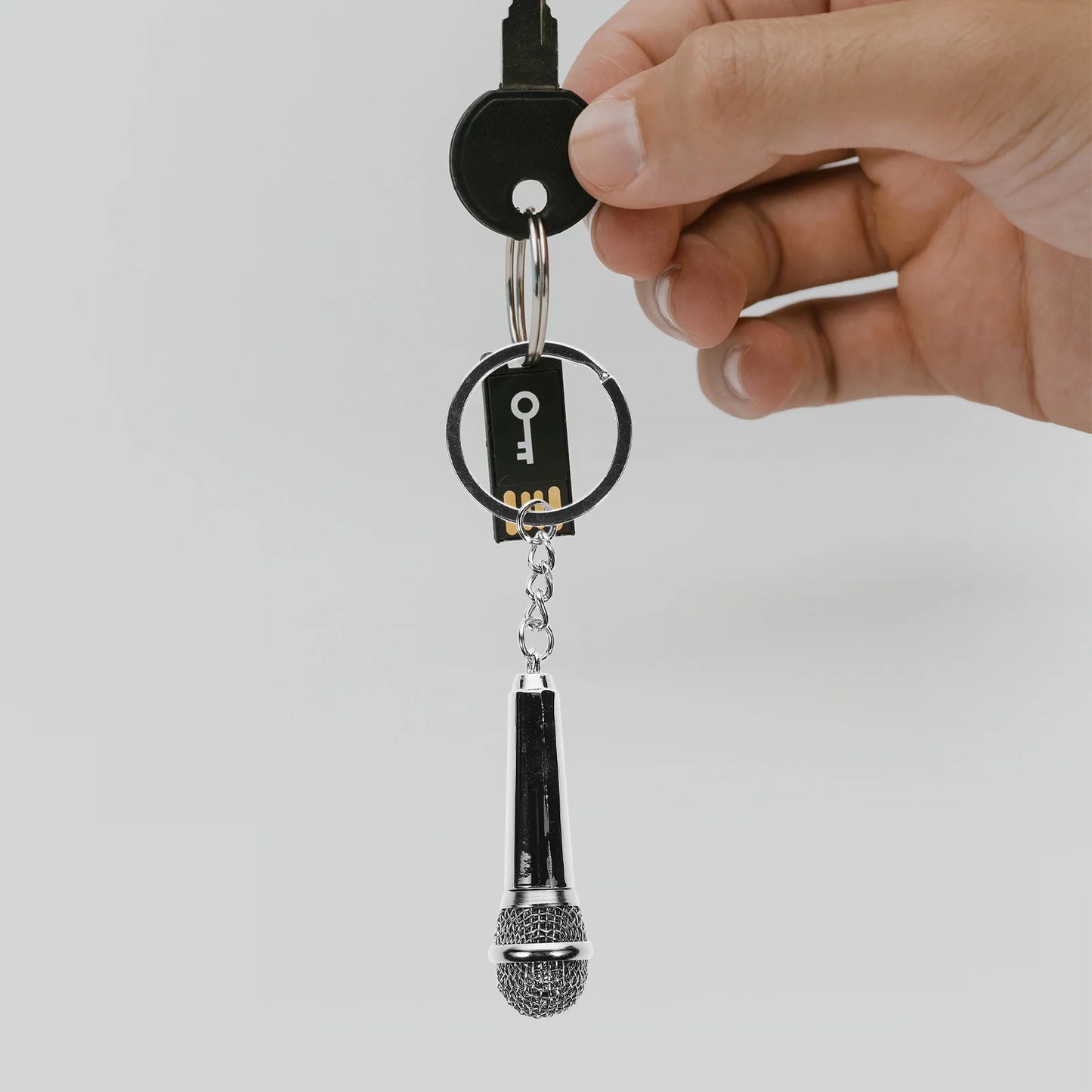 2 Pcs Retractable Keys Locket Metal Keyring Accessories Creative Chain Holder Car Miss