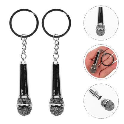 2 Pcs Retractable Keys Locket Metal Keyring Accessories Creative Chain Holder Car Miss
